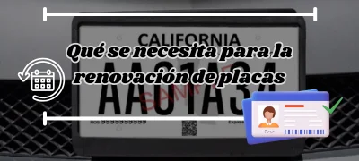 Qué se necesita para la renovación de placas