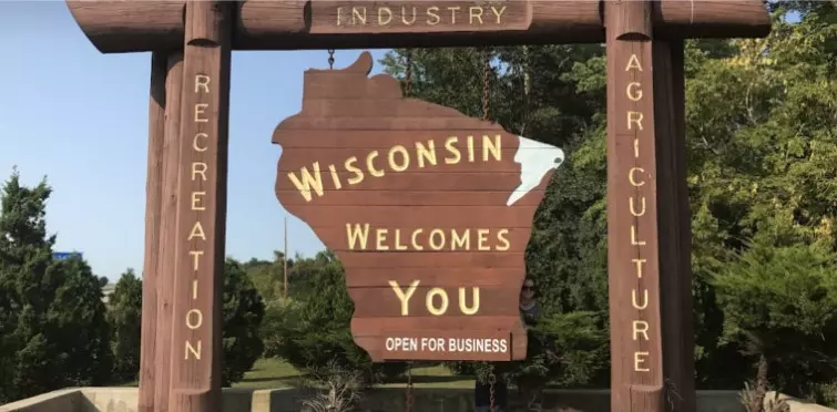Obtenga placas temporales en Wisconsin