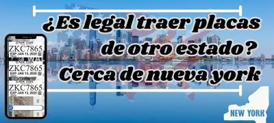 ¿Es legal traer placas de otro estado? Cerca de nueva york